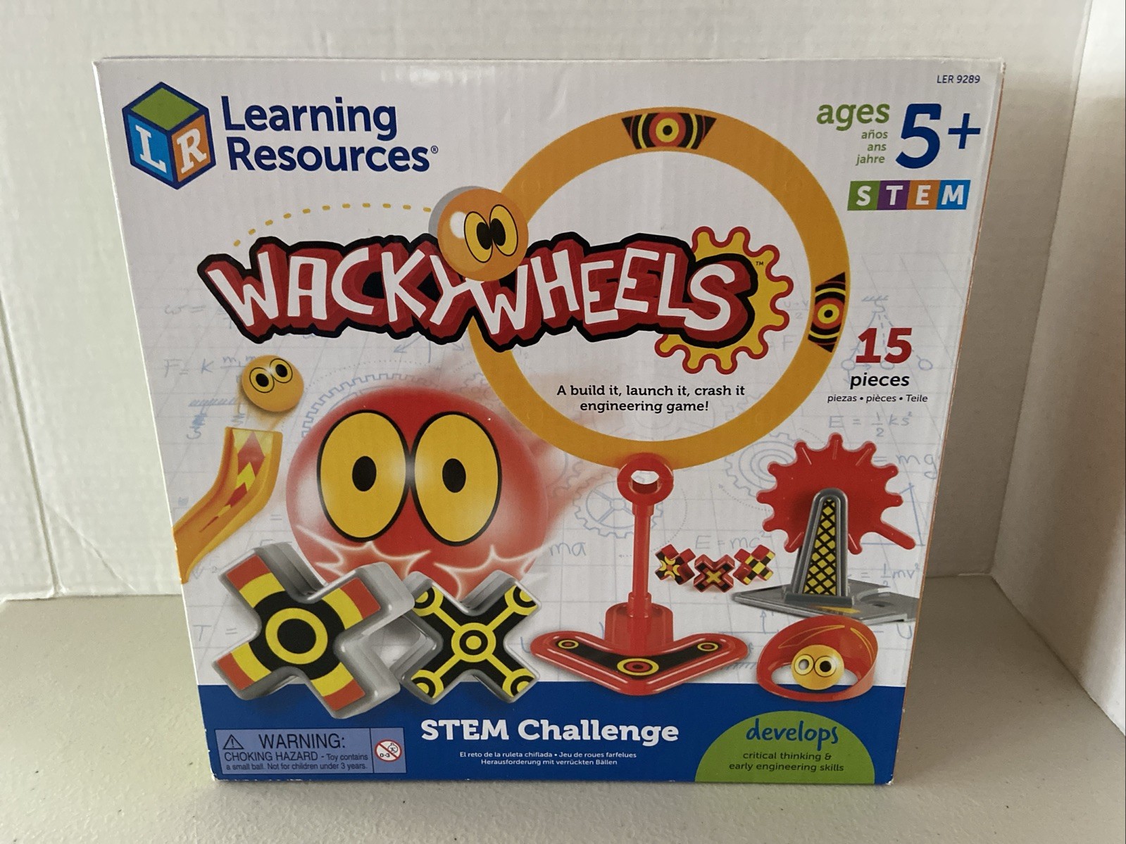 Learning Resources LER 9289 Wacky Wheels Stem Challenge Ages 5+ *NEW*