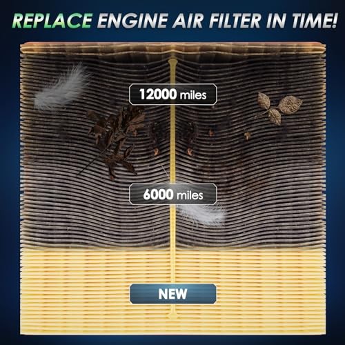 CA10755 Engine Air Filter,Pre-oiled, Longer Lifespan, fit for