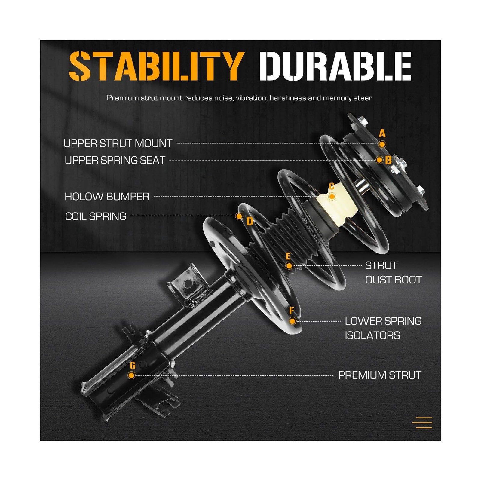 Front Rear Complete Coil Spring Struts Shock Absorbers Fit for Nissan Altima …