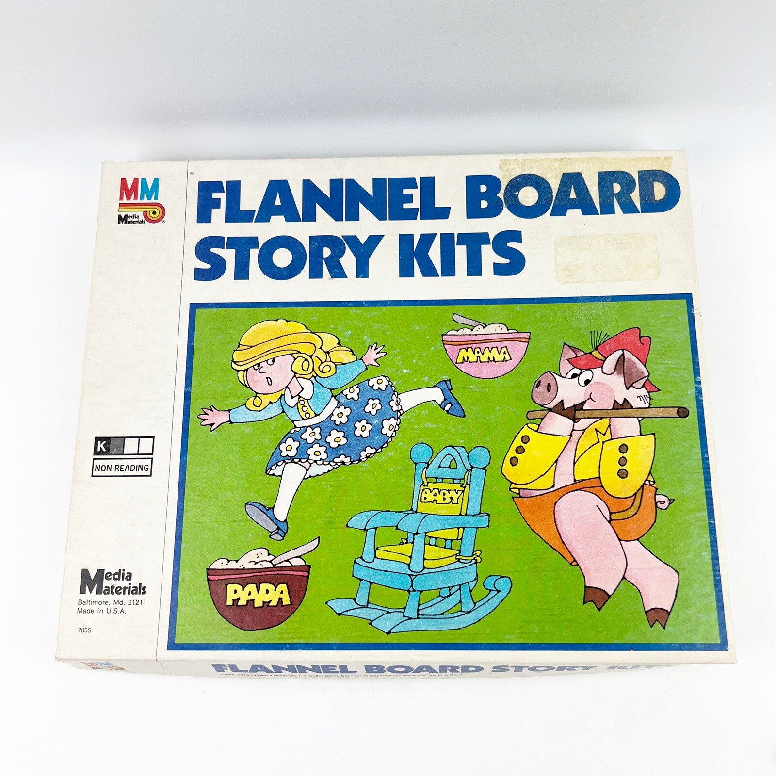 Vintage Media Materials Goldilocks & 3 Bears Flannel Board Story Kit Teacher