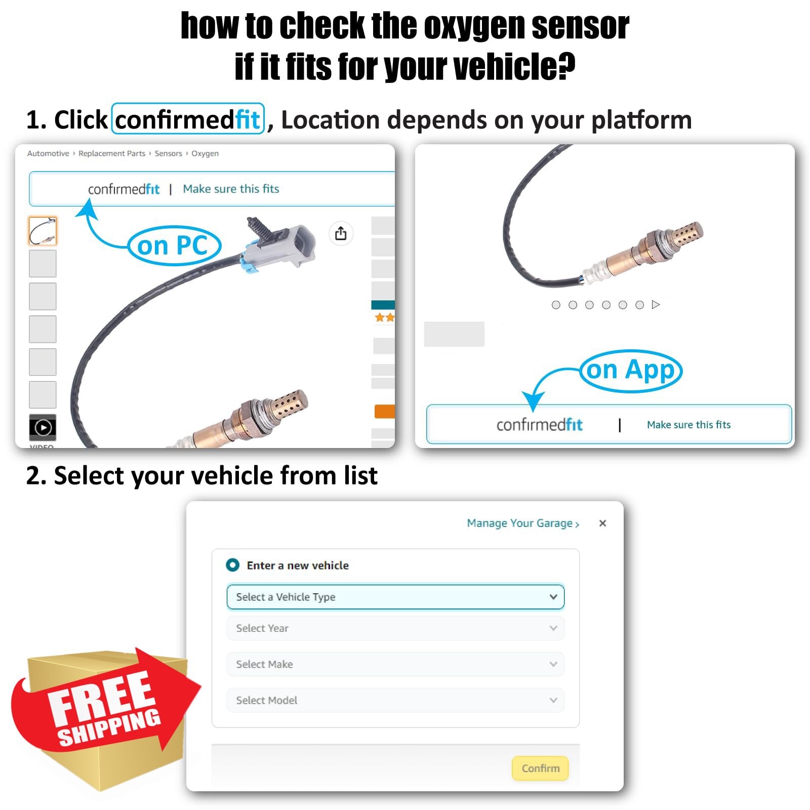 DOSKJOK Oxygen Sensor 2Pcs Accord Prelude 2.3L 2.2L 234-4620