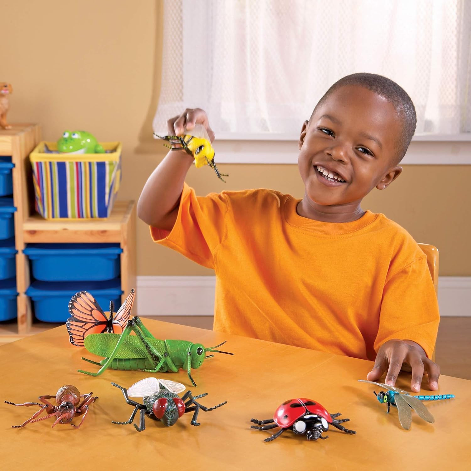 Jumbo Insects – 7 Pieces, Ages 3+ Toddler Learning Toys, Animal Toys for Kids, P