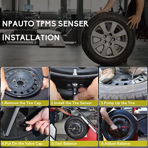 NPAUTO TPMS Sensor Fits for Smart Fortwo, Mercedes Benz C300 C350 C63/CL63 AMG