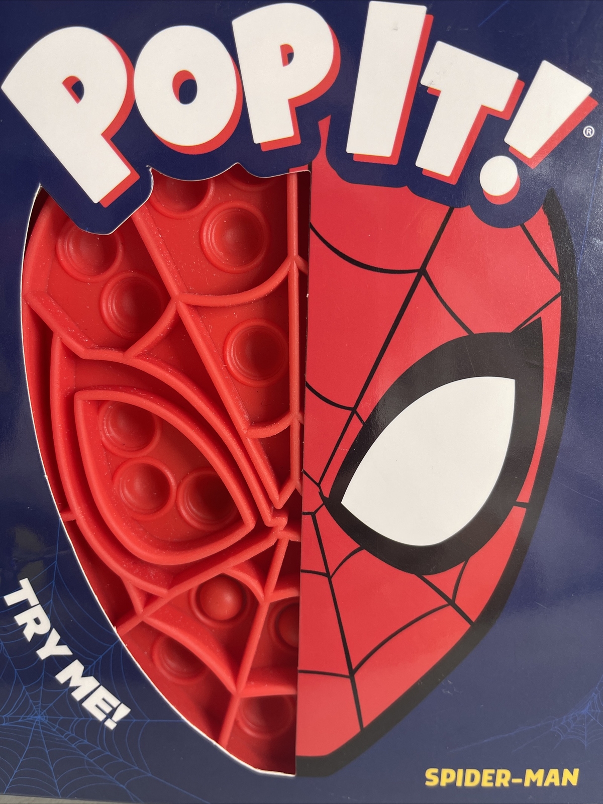 Marvel Spider-Man POP IT!  Sensory Toy Fine Motor Skills Never Ending Bubble NEW