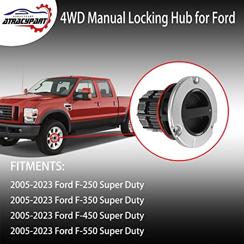 4WD Manual Locking Hub 4×4 Front Wheel Hub Assembly 2 Pack | Compatible with