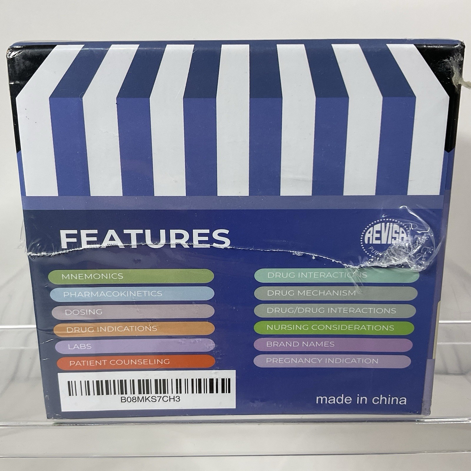 SEALED-Drugs Pharmacology Cards Top 300 Portable Flashcards w/Box Study & Review