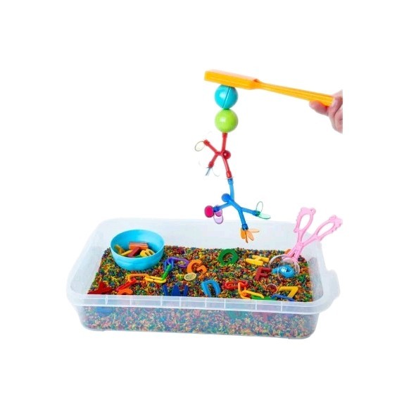 Mama Of Joy Magnetic Alphabet Sensory Bin