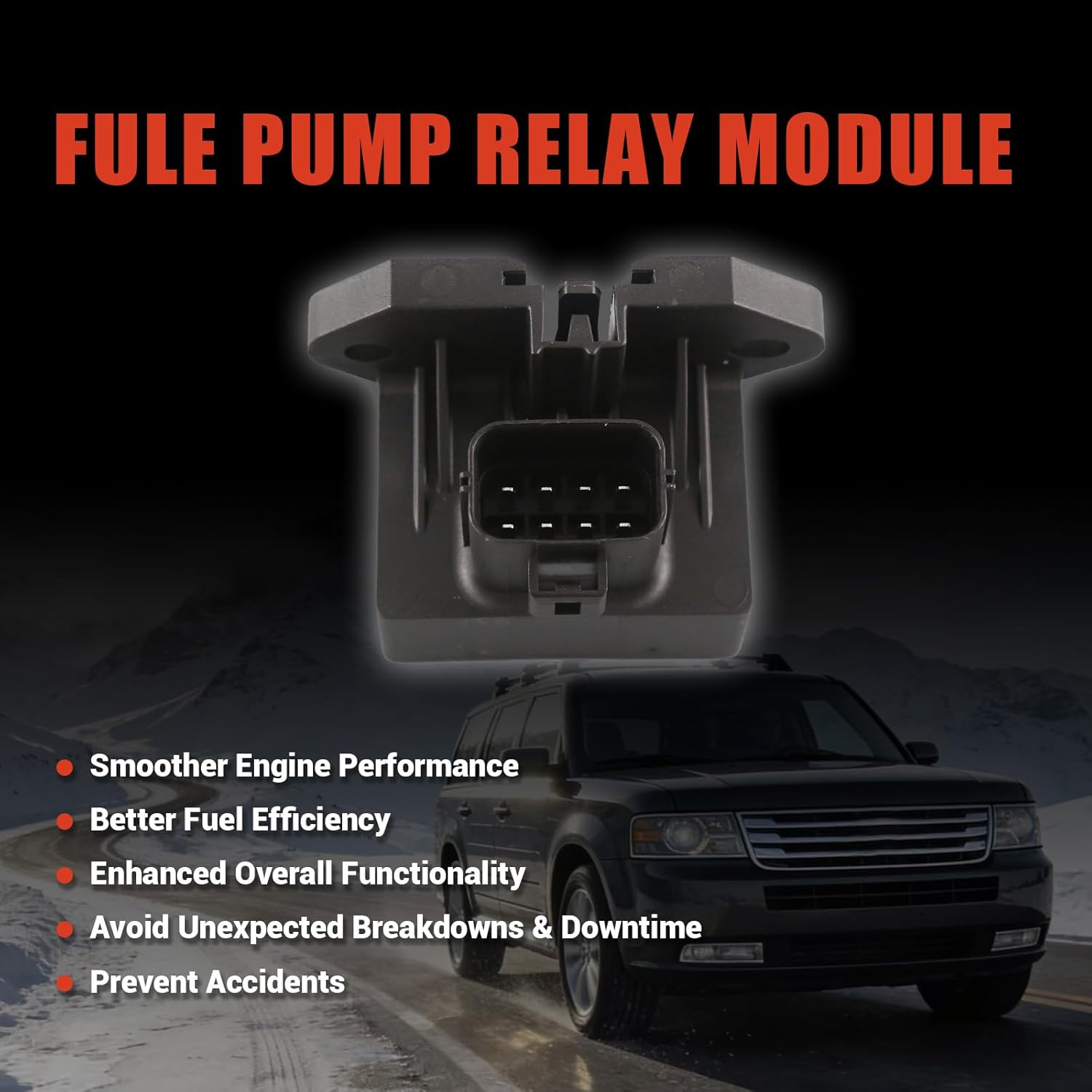 601-225 Fuel Pump Relay Module AA8Z9345A Compatible with Ford E-150 E-250 E-350