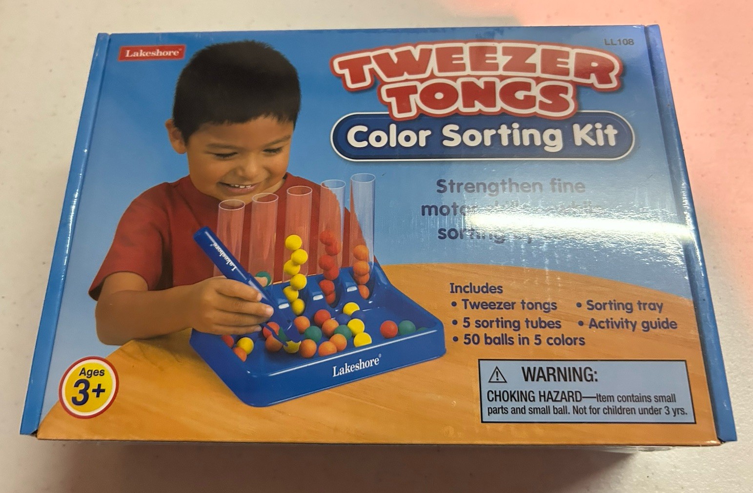 Lakeshore Learning Tweezer Tongs Color Sorting Kit Age 3+ New In Sealed Box