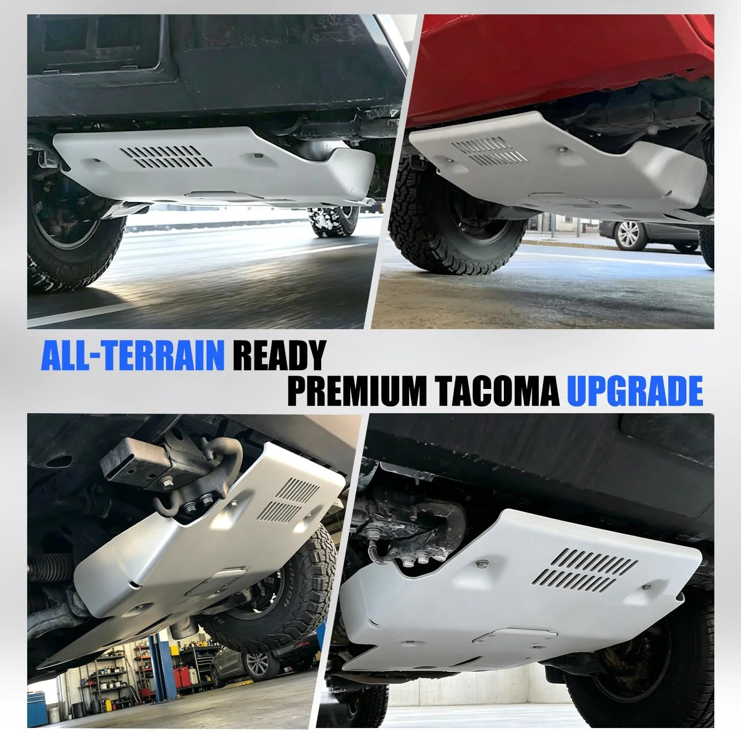 Front Skid Plate w/Sound Insulation Cotton Compatible with 2016-2023 Toyota Taco