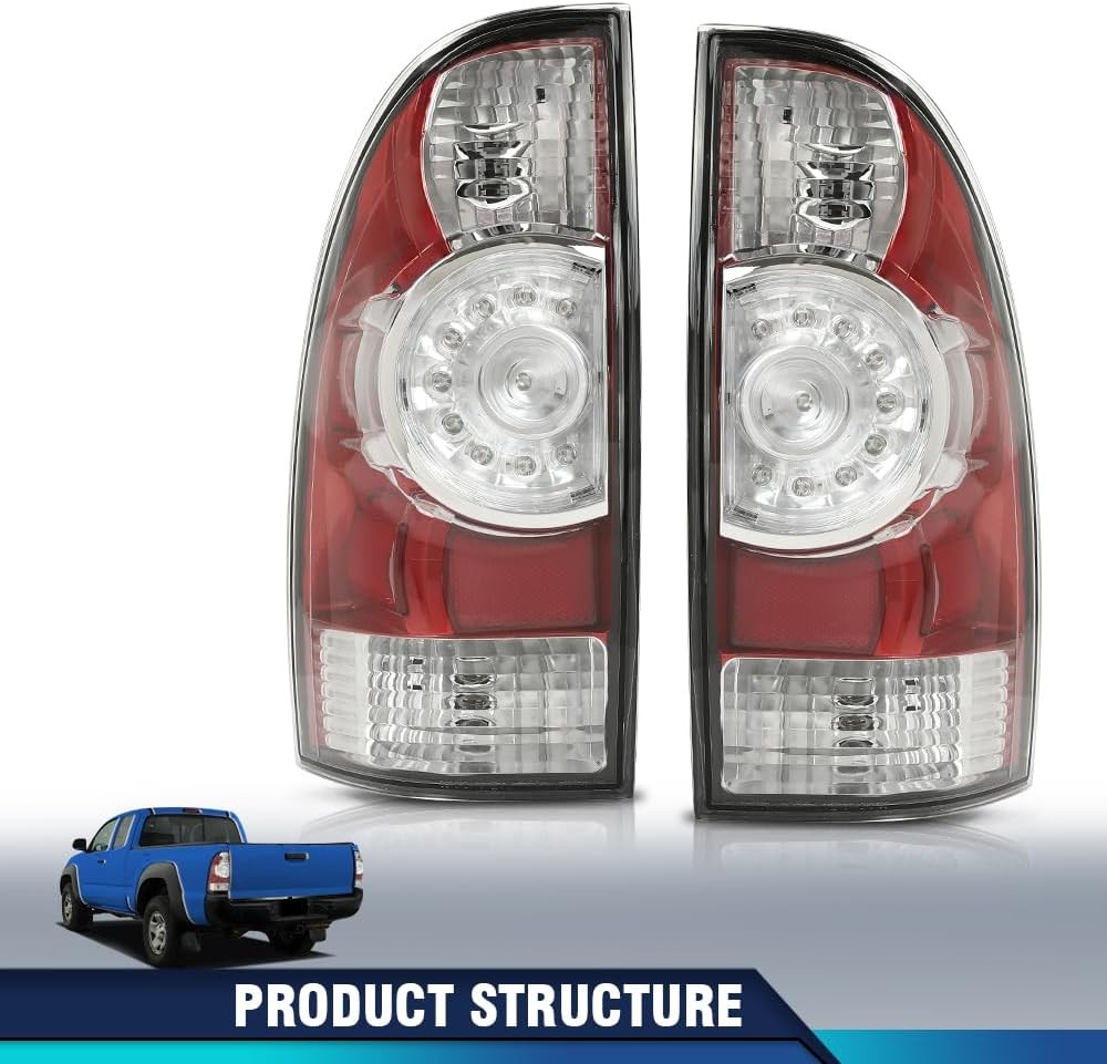 PIT66 LED Tail Lights Assembly Fit Toyota Tacoma 2005-2015 Rear Tail Lamp | LED