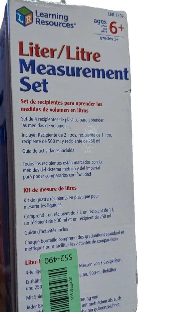 Learning Resources Liter Measurement Set