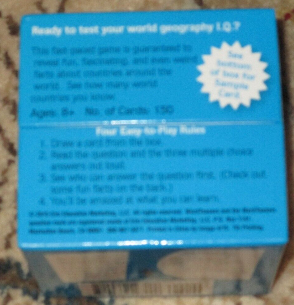 Word Teasers World Geography Facts Cards Ages 8 Plus Teaching Study Tool