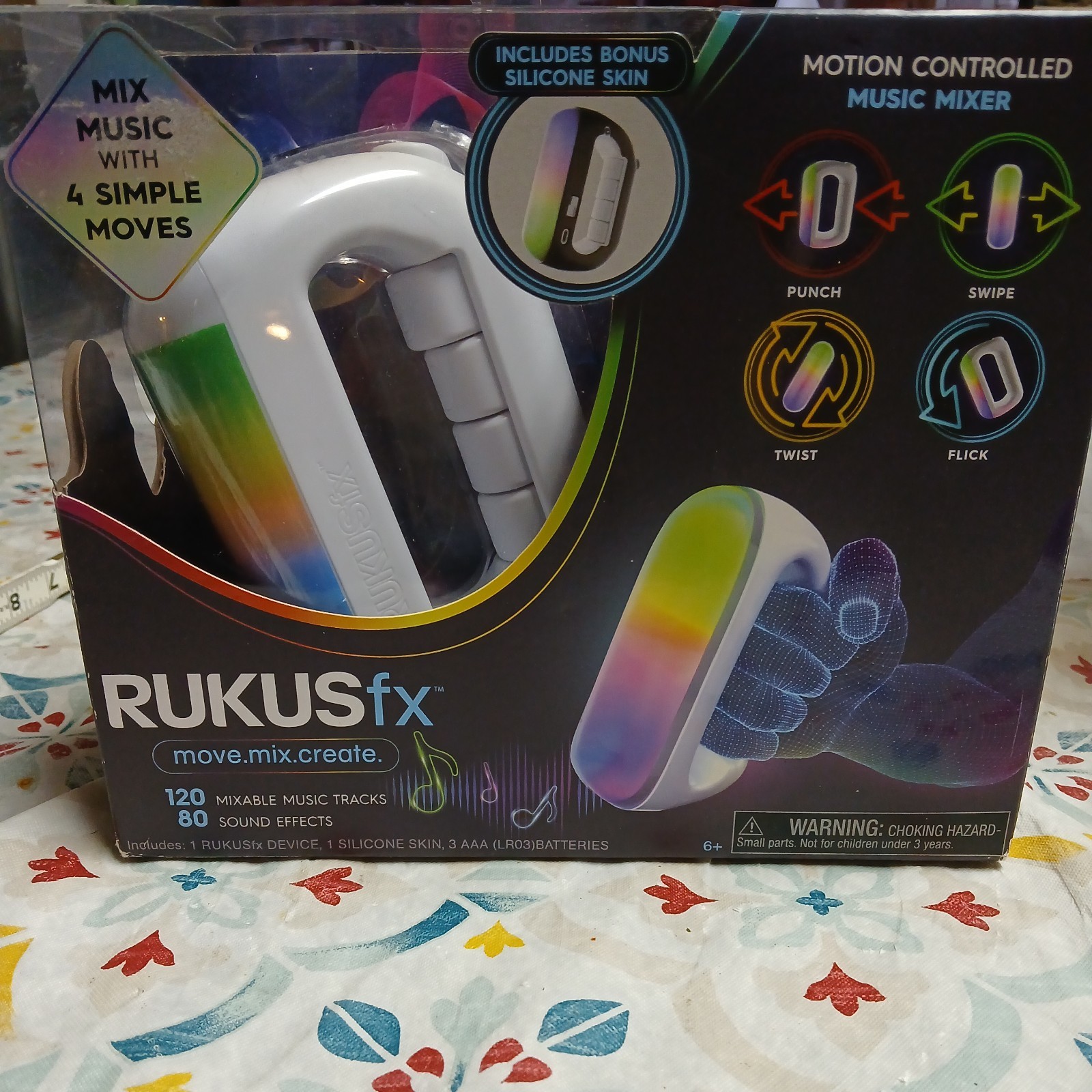 RUKUS Just Play RUKUSfx Motion Controlled Music Mixer Lights and Sounds Music