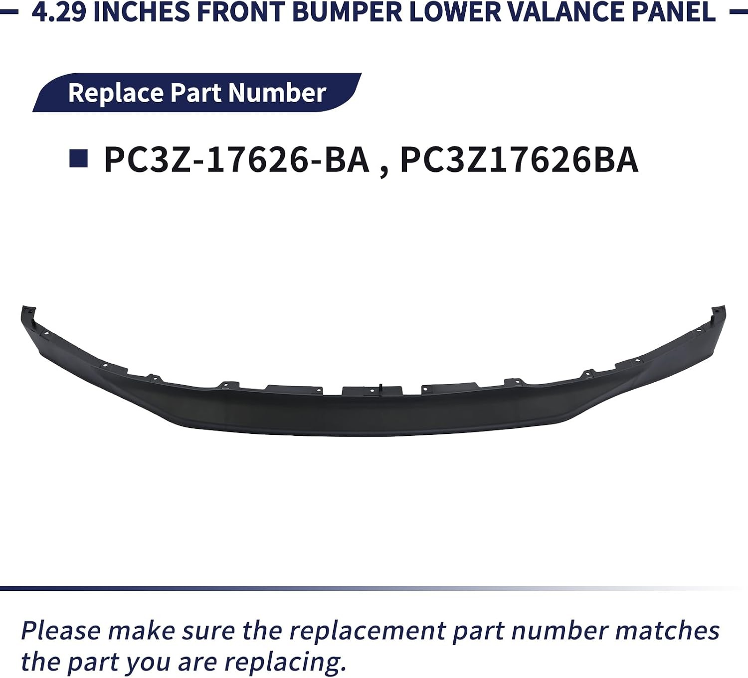 Front Air Dam Valance for Ford Super Duty