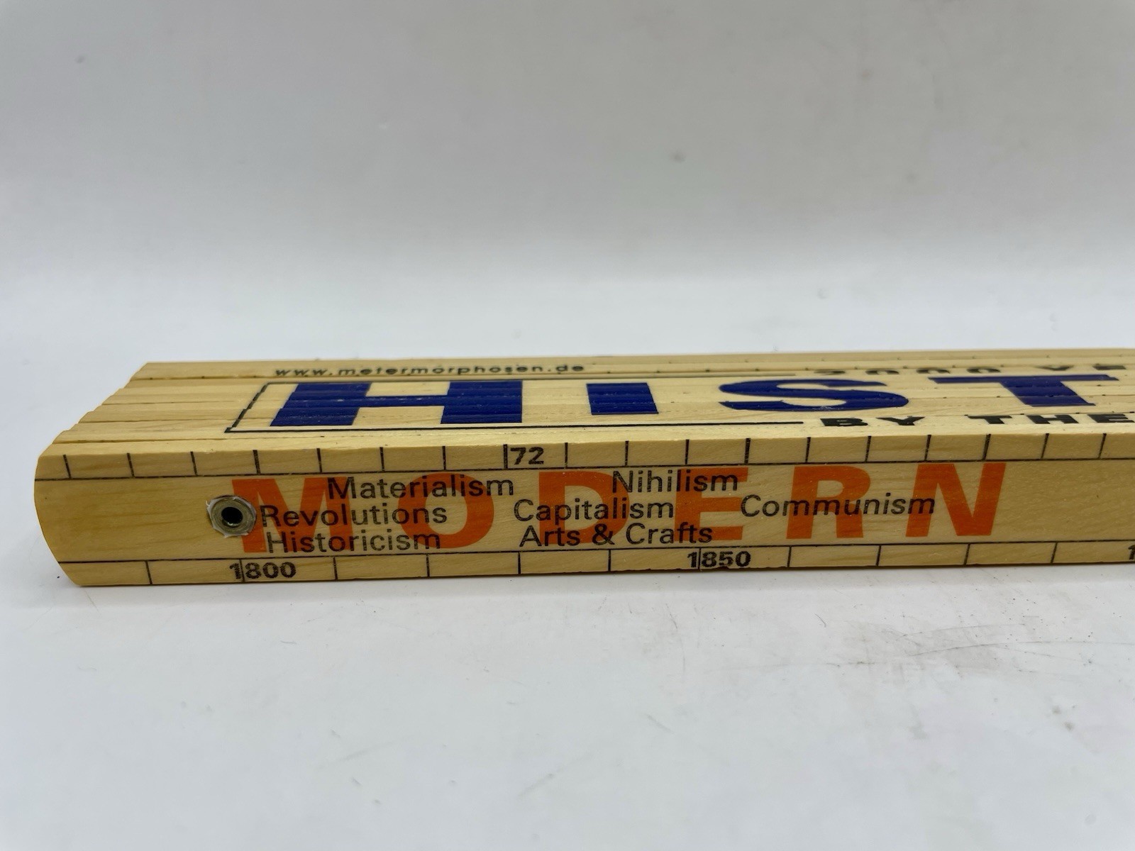 2000 Years by the Meter History Folding Ruler MeterMorphosen Teaching Tool Wood
