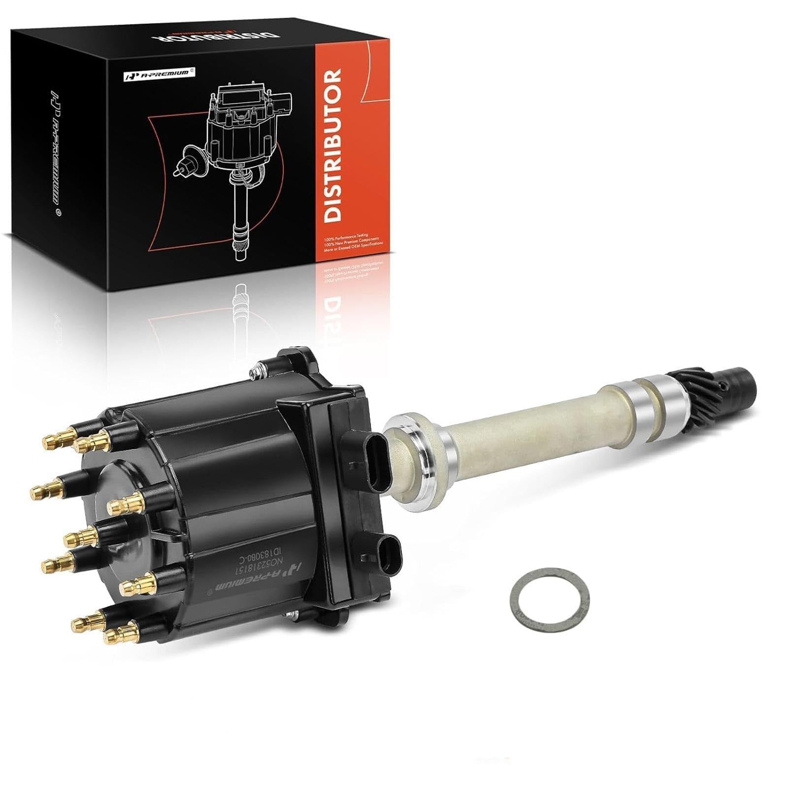 A-Premium Ignition Distributor with Cap and Rotor Compatible with Chevy, GMC …