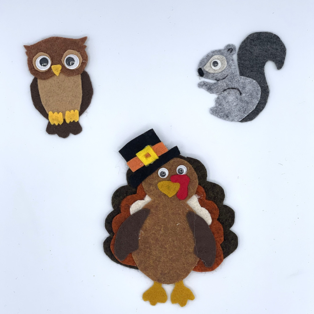  Pilgrims and Pumpkins Hospitality Felt Story Set for Felt or Flannel Board Play