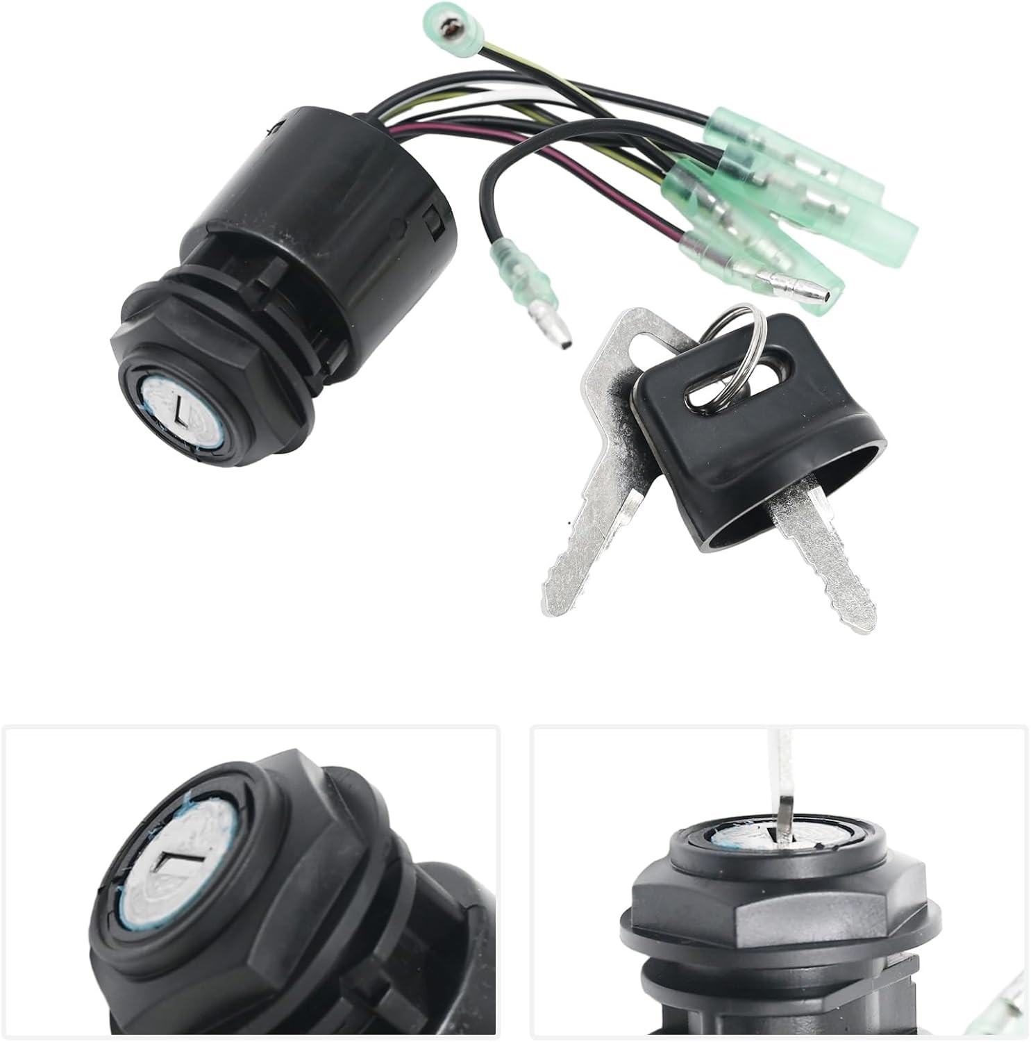 35100ZV5013 Boat Engine Starter Ignition Switch and Key, Outboard Motor Remote