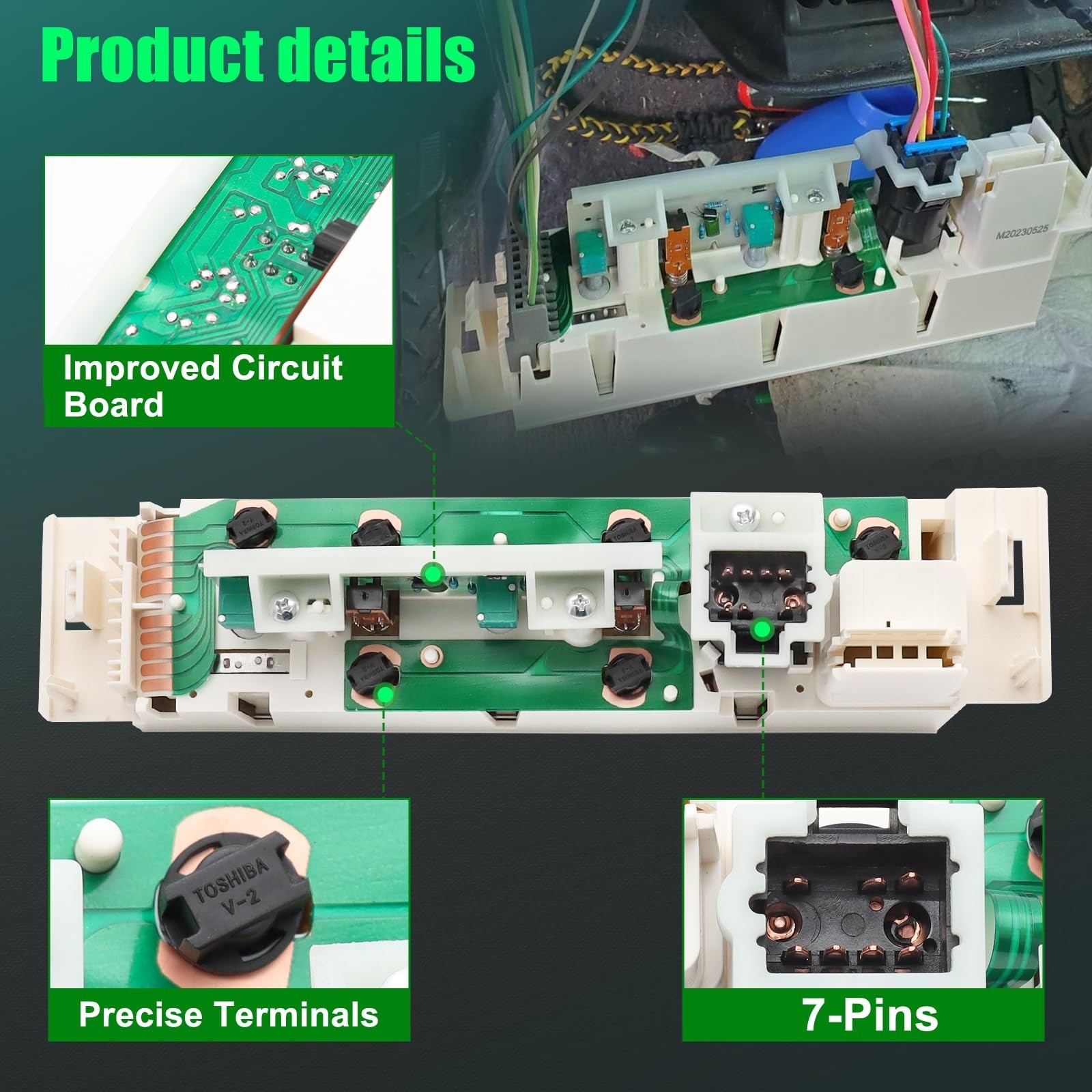 599-007 A/C Heater Control Module Fit For Chevy GMC C1500 C2500 Suburban 96-99