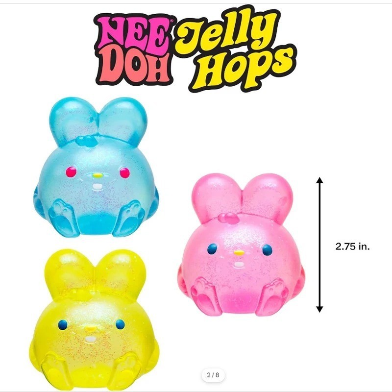 Jelly Hops Scented Easter Super Solid Squish Bunny rabbit Stress Toy