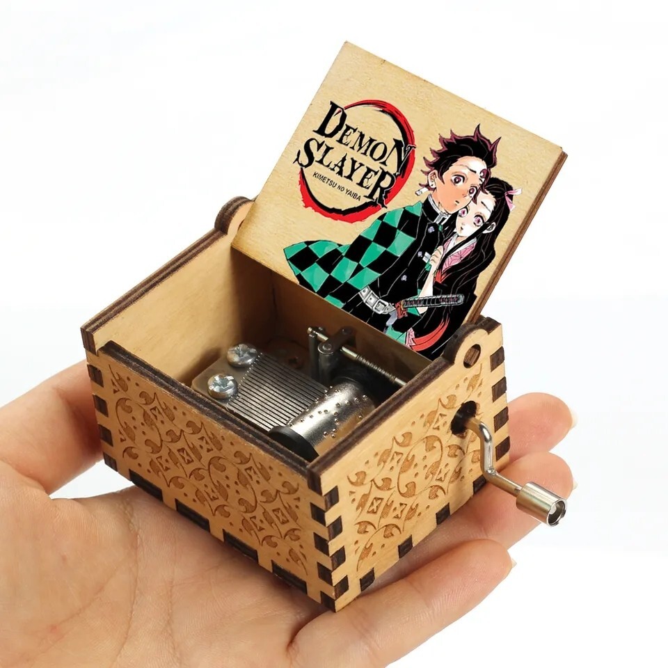 Demon Slayer Music Box Tanjiro Nezuko Vintage Antique Melody