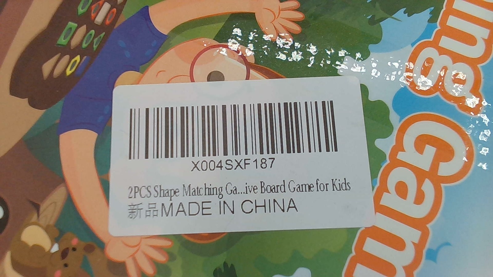 Shape Matching Game Educational Learning Toy Game