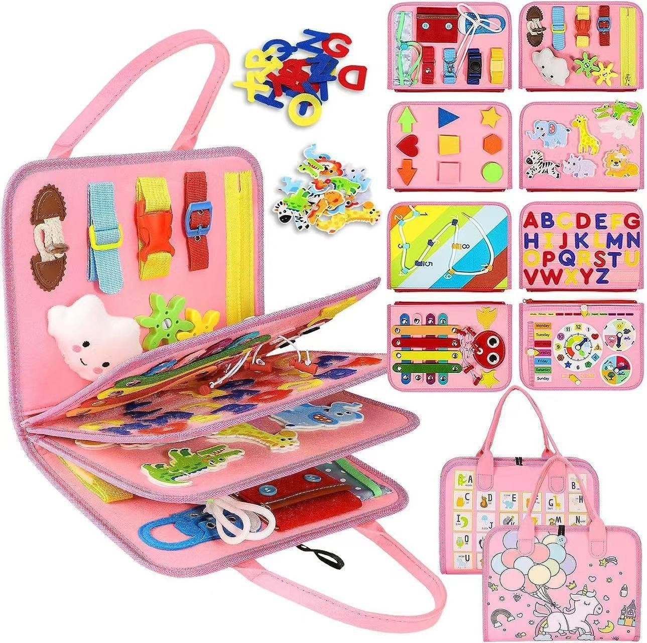 Felt Learn infant Practice Board Early Education Toys Brain-boosting Enlightenme
