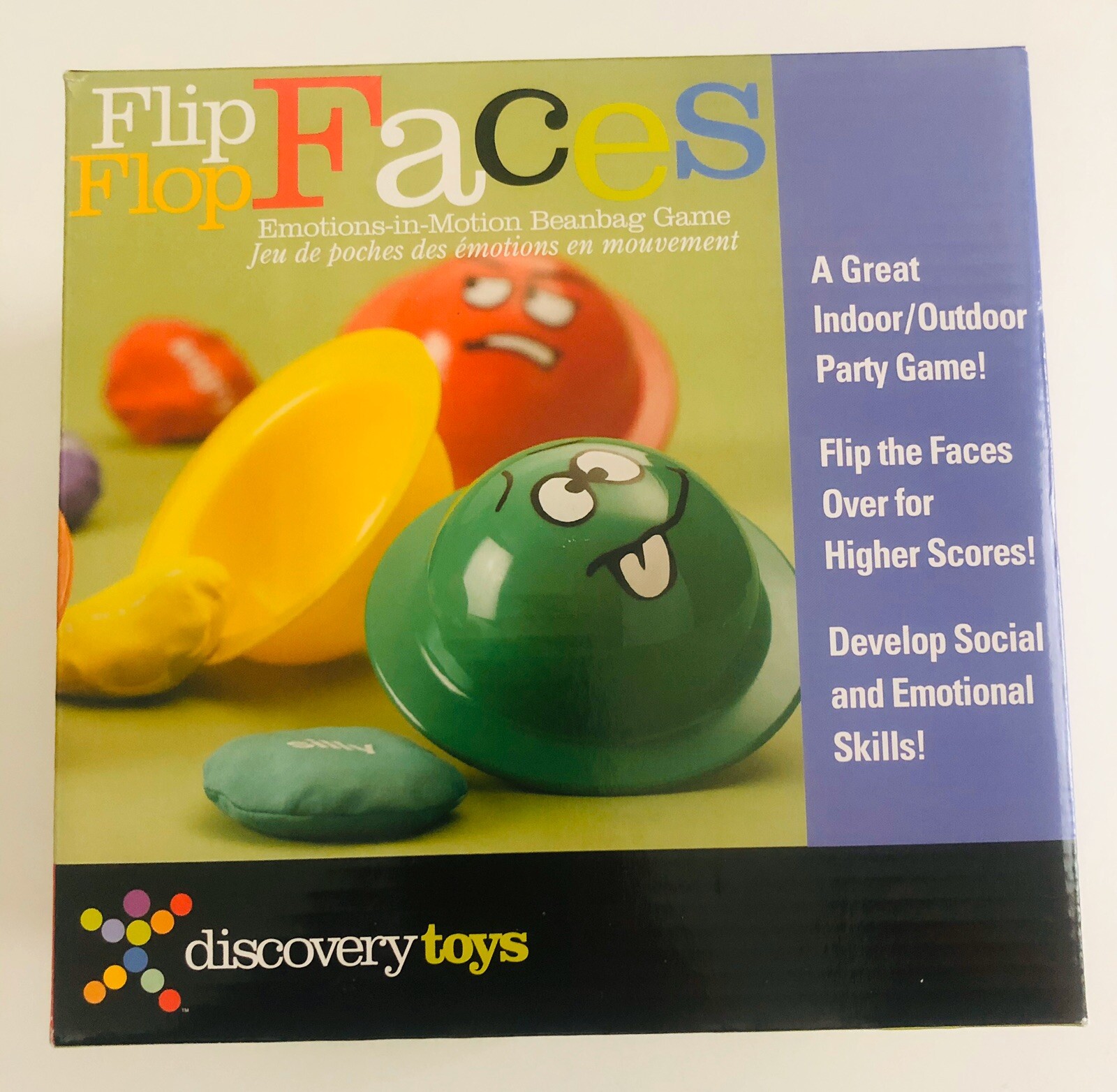 Discovery Toys Flip Flop Faces – Emotions-In-Motion – Beanbag Toss Game