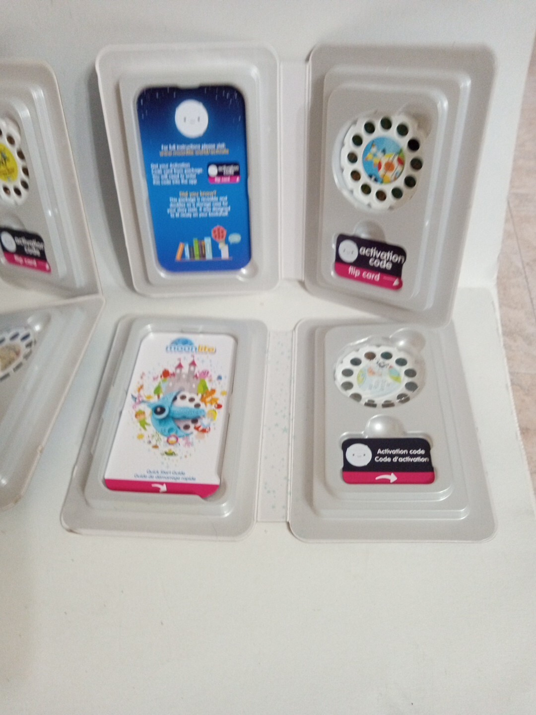 Lot Of 4 Moonlite Storybook Projector Story Reel
