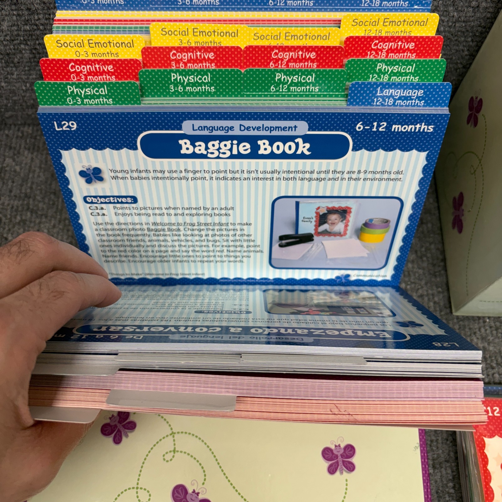 Frog Street Infant Photo Activity Cards Set 0-18 Months Home School Curriculum