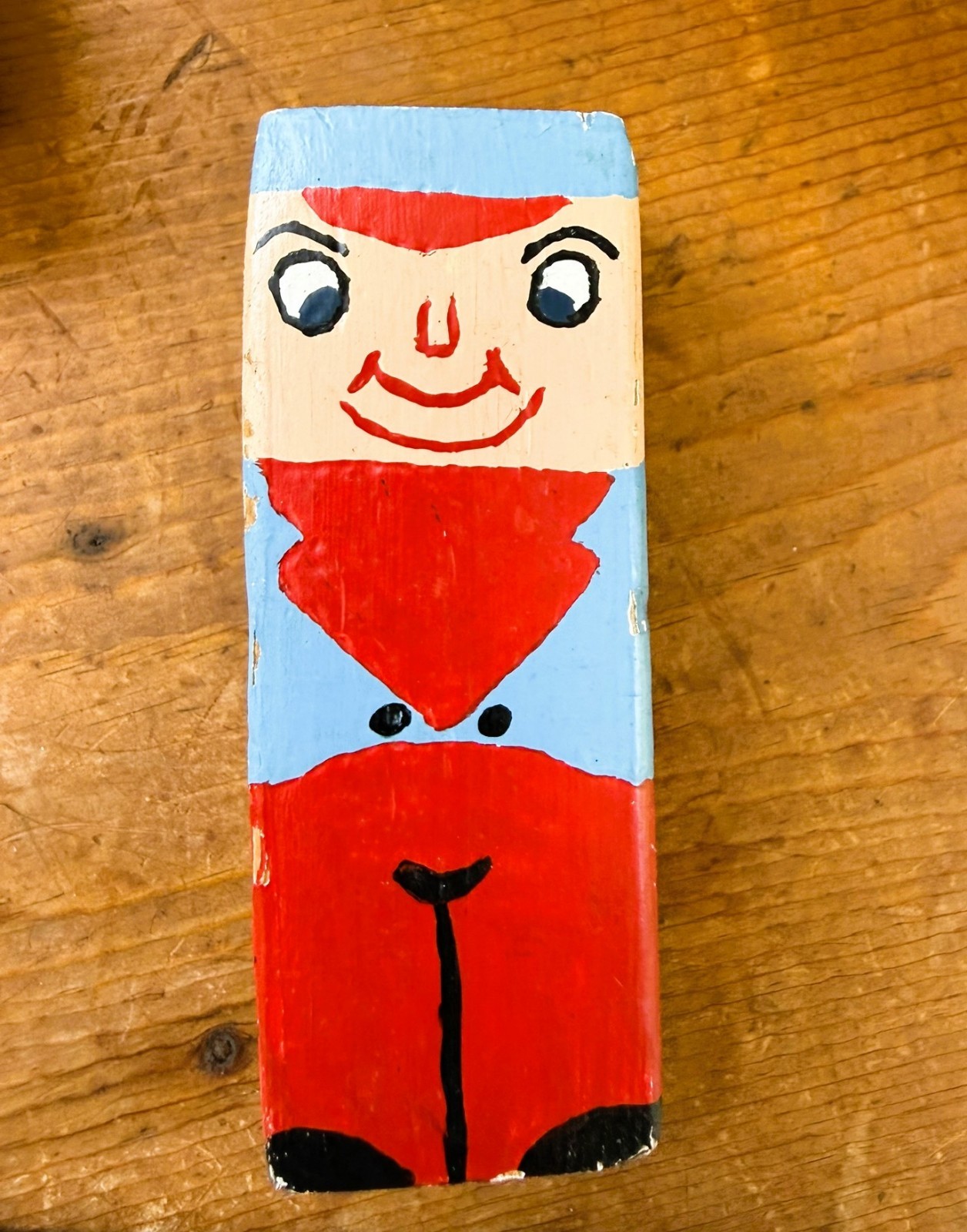 Vintage Wooden Hand Painted Circus Blocks Lot of 6