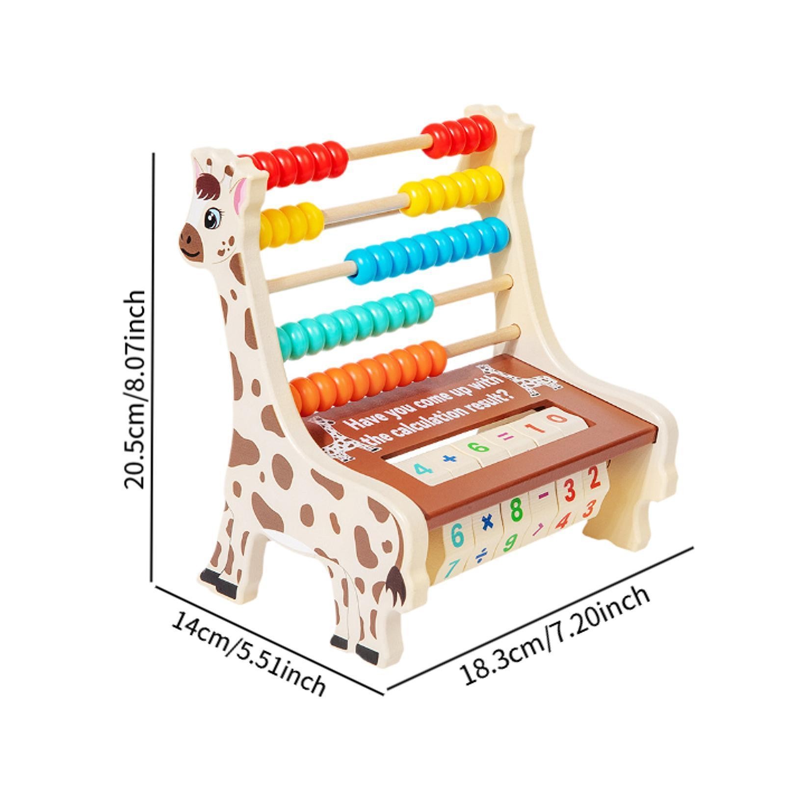 Wooden Abacus Math Teaching Tools Math Toy for 2 3 4 5 6 Years Old Toddlers