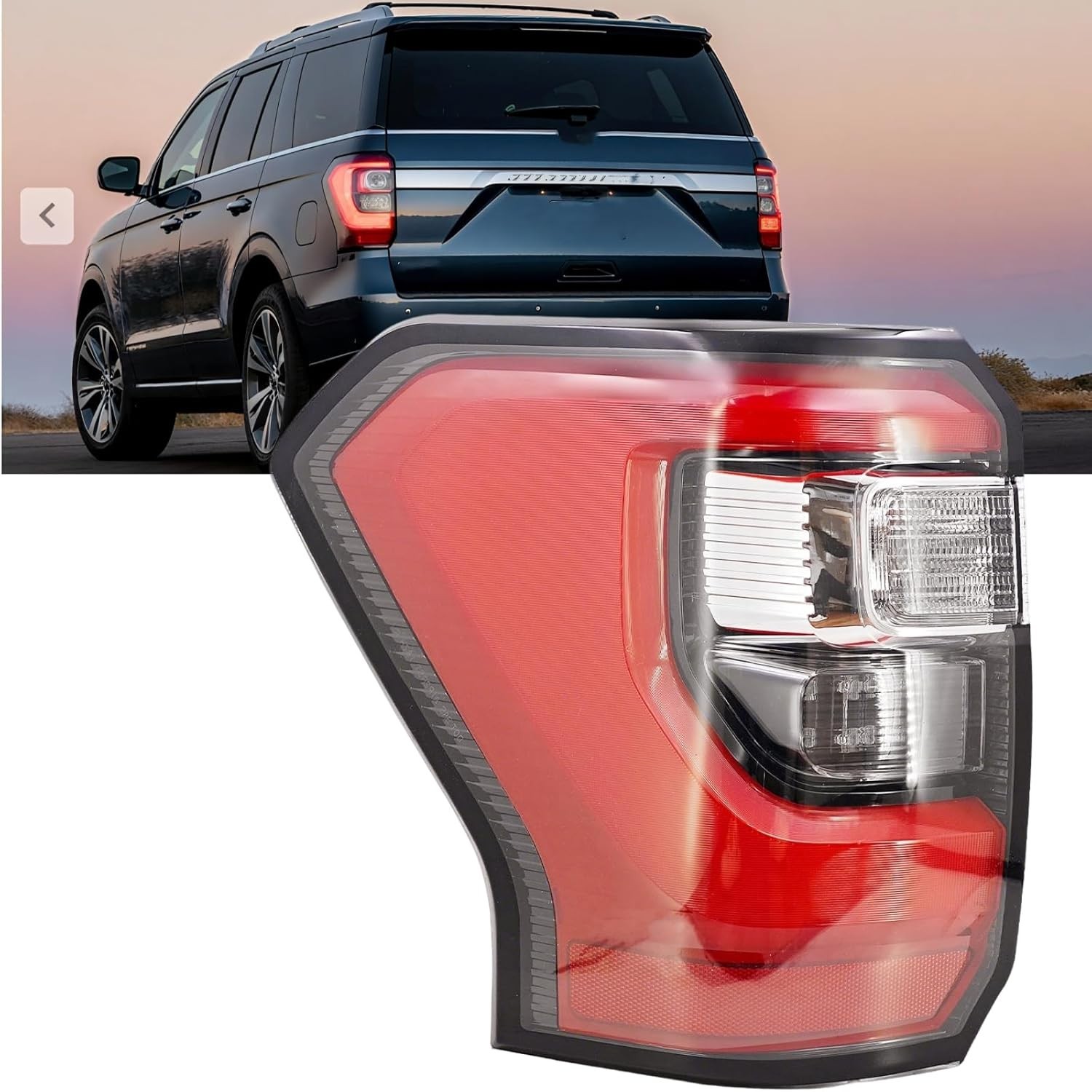 Led Left Driver Side Tail Light Compatible With Ford Expedition 2018-2021, Com..