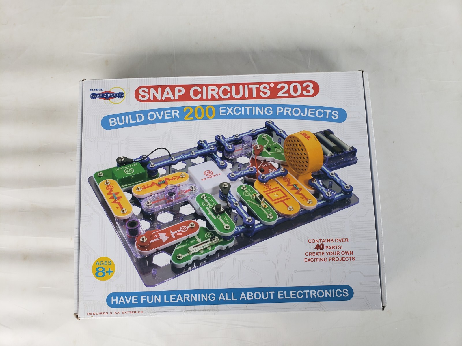 Snap Circuits 203 Electrical Project Kit 200+ Projects Elenco Complete