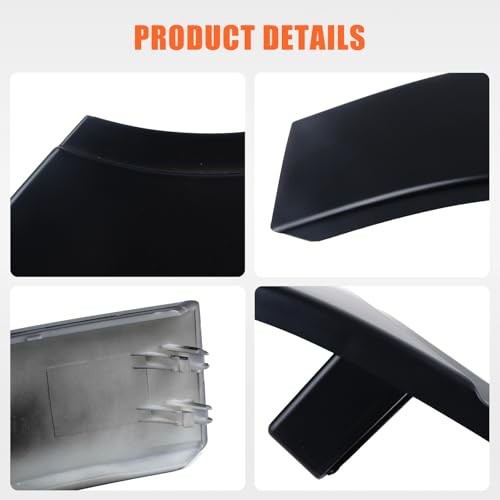 Front Bumper Grille Headlight Lower Filler Trim Compatible Matte Black (Left)