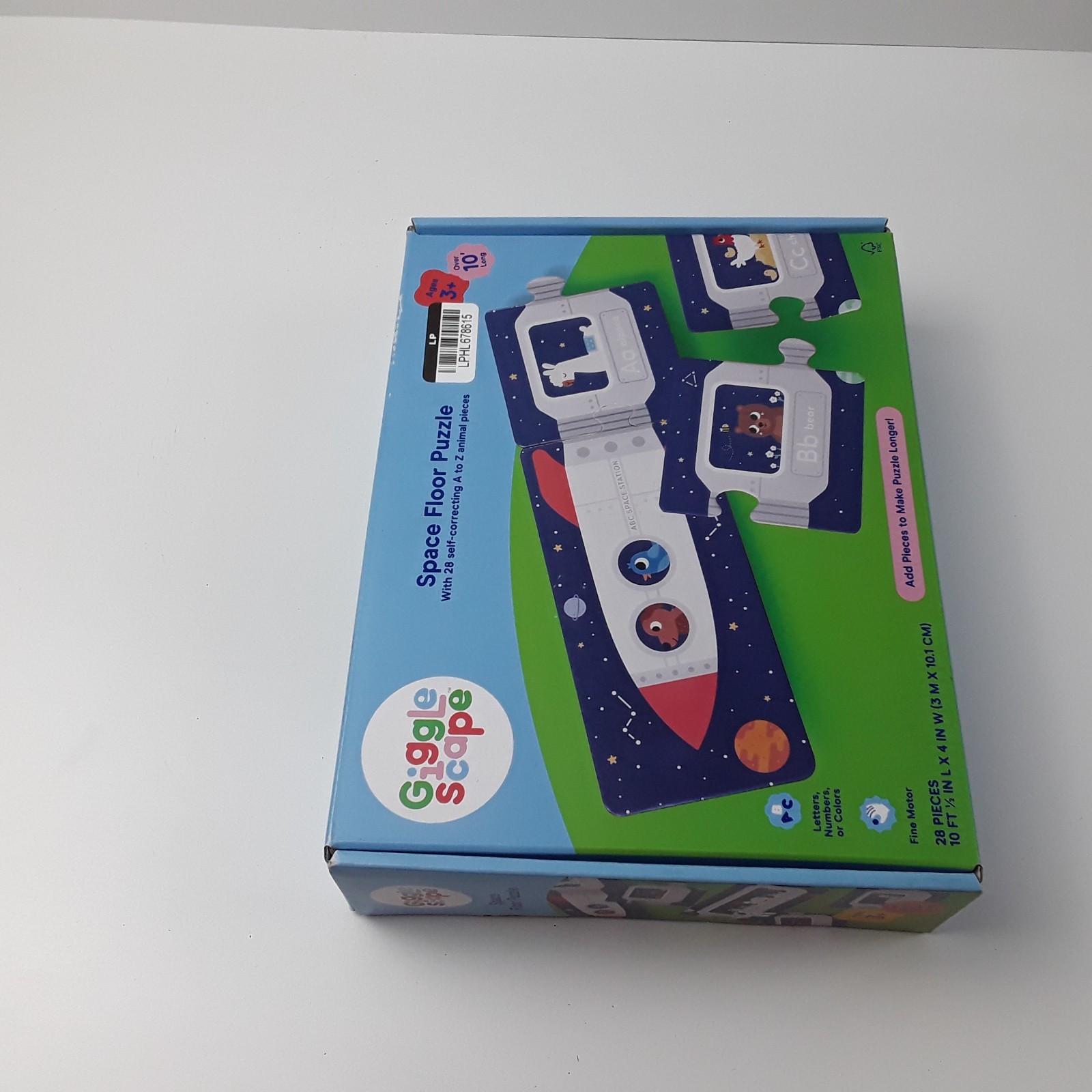 Gigglescape 89981634 Alphabet Space Floor Puzzle Toddler Educational Toy 28-PC