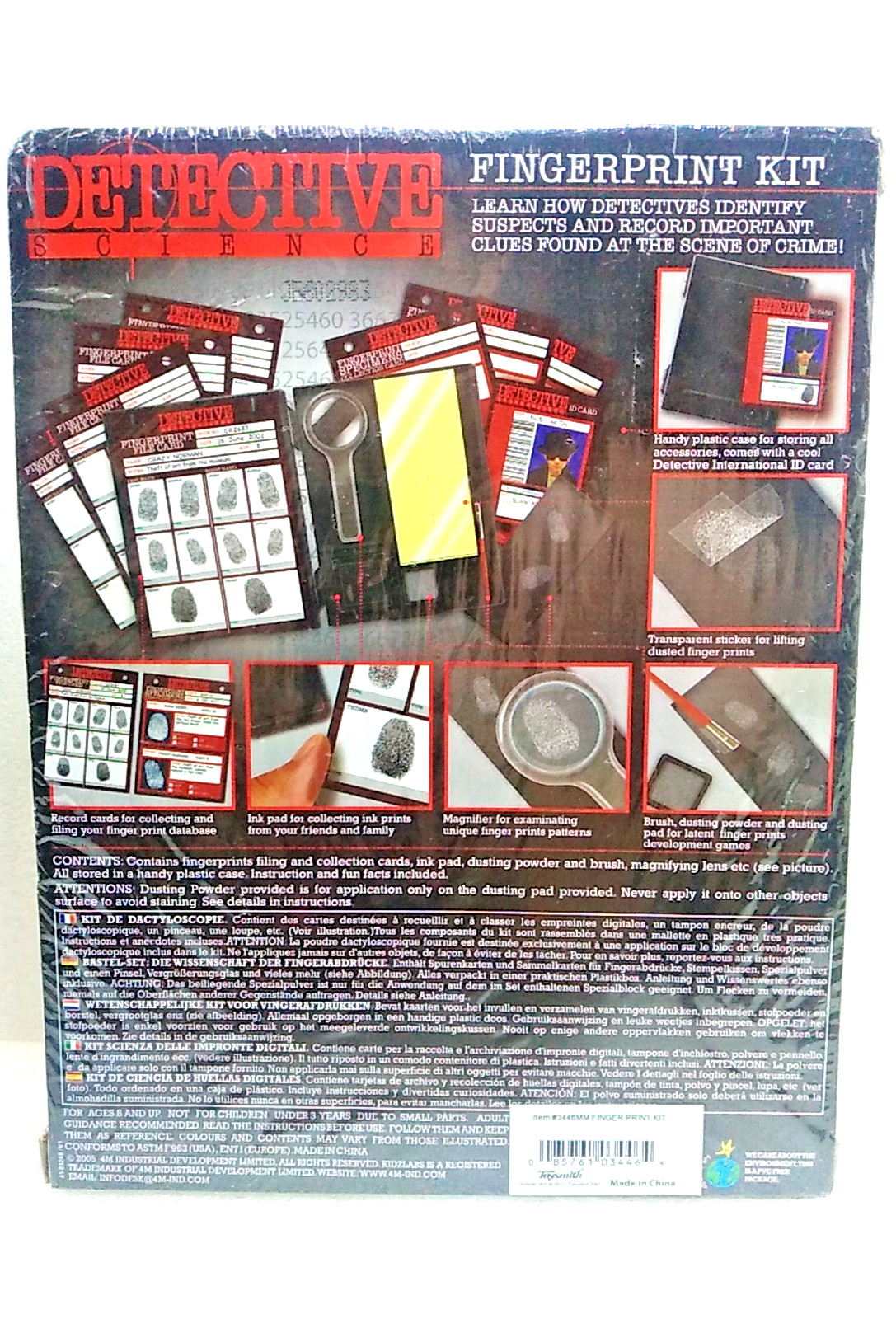 Kidzlabs ~Detective Science Fingerprint Kit ~Creative Learning Fun ~New/Sealed