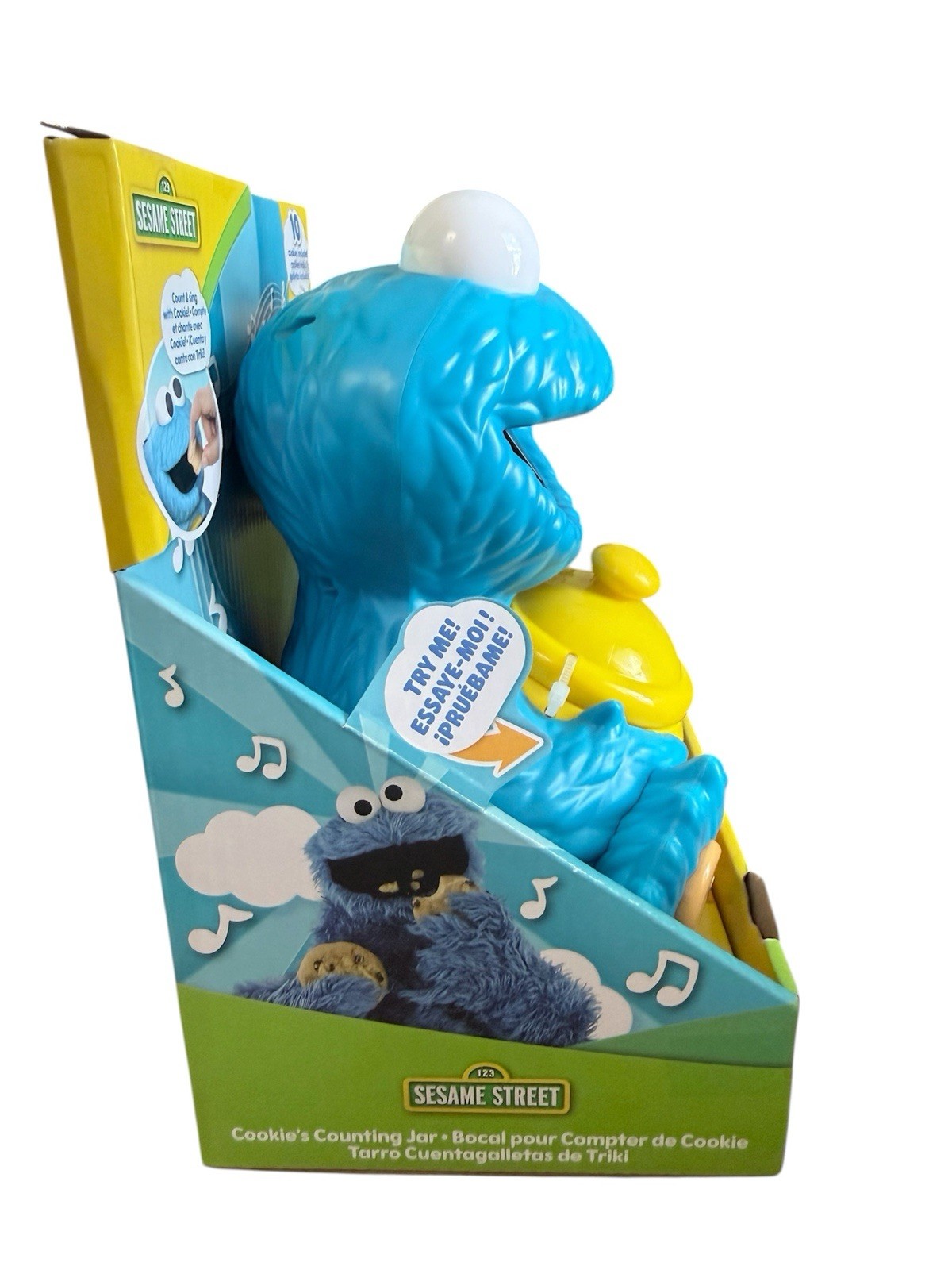Sesame Street Cookie’s Counting Jar Toy 12pc 20+ Sounds Educational Learning