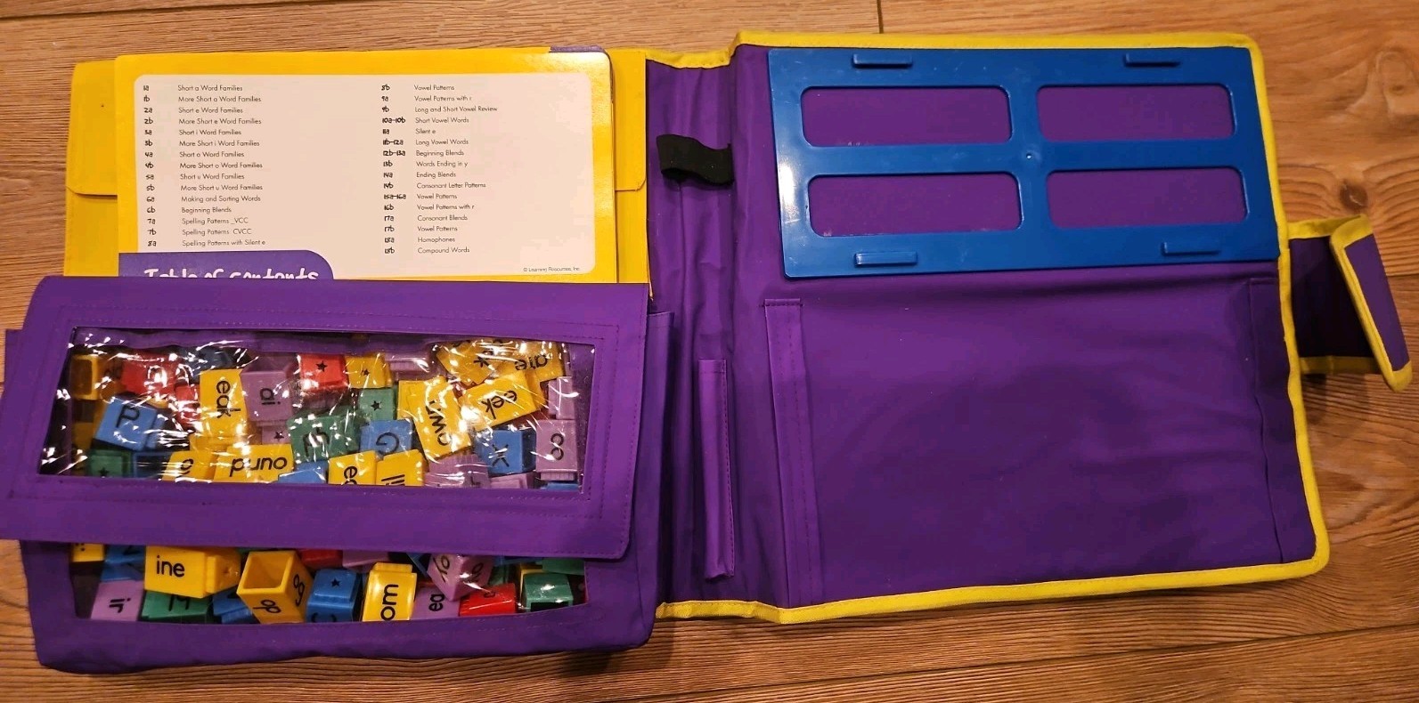 Learning Resources Phonics Activity Set Reading Rods Word Building Purple Kit