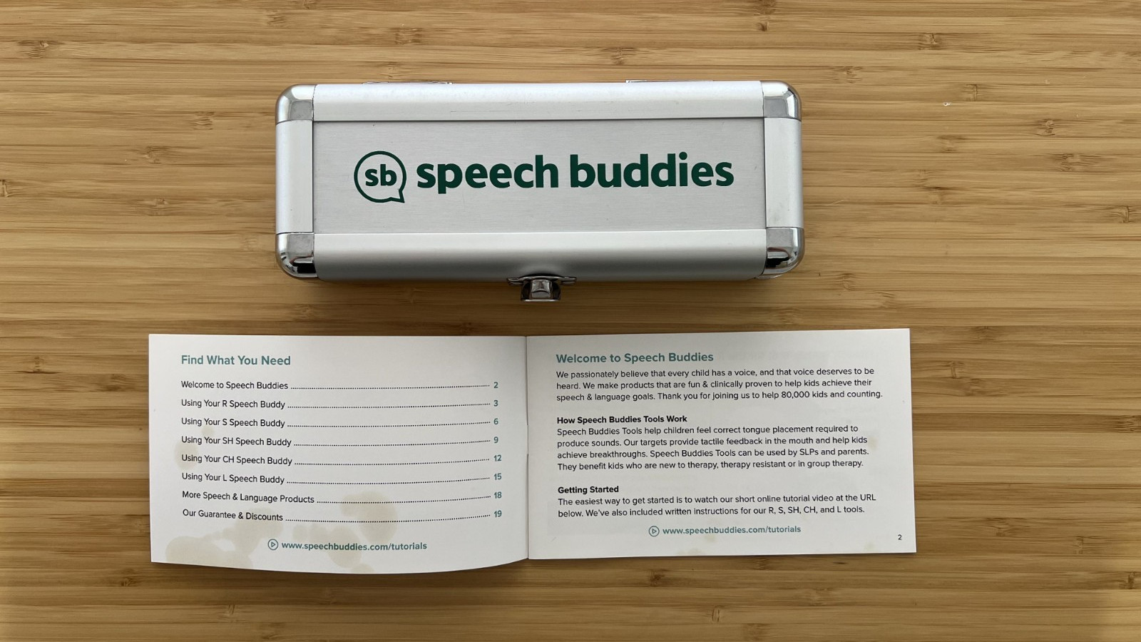 Speech Buddies Professional Set of 5 — Complete with Aluminum Case & Instruction