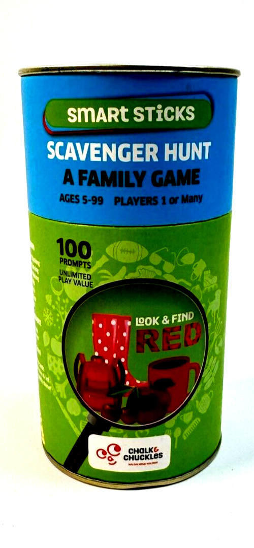 Chuckles Smart Sticks Scavenger Hunt Game (Ages 4+) Screen Free Play Complete