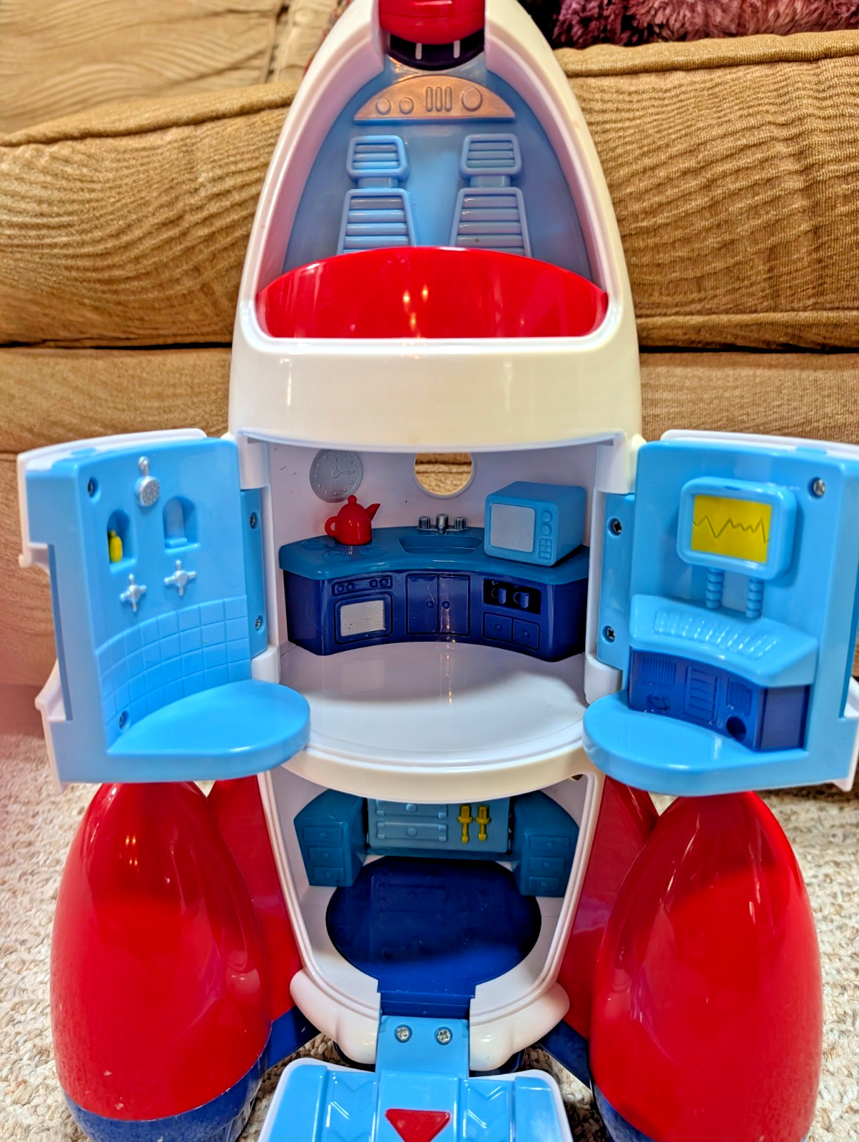 Lakeshore Learn & Play Explore Rocket Space Ship STEM Toy 3 Levels 17”