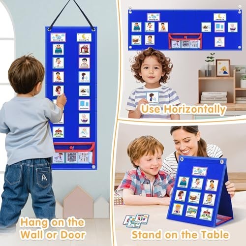 Visual Schedule Chart for Kids with Autism | Daily Routine Planner & Chore Board