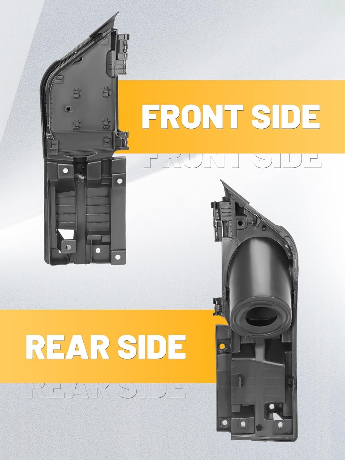 KUAFU Fuel Filler Door Housing Pocket Hinge w/White Cover Compatible with 2015-2