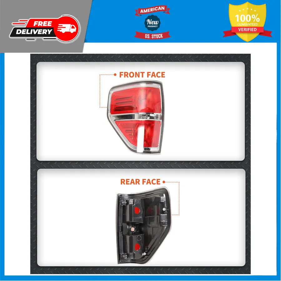 Driver Side Tail Light Assembly for Ford F150 2009-2014 Left LH BL3Z13405B