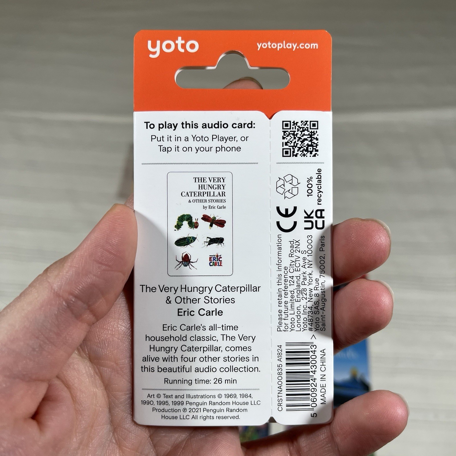 Yoto The Gruffalo & Friends Collection 6 Audio Cards & Hungry Caterpillar Card