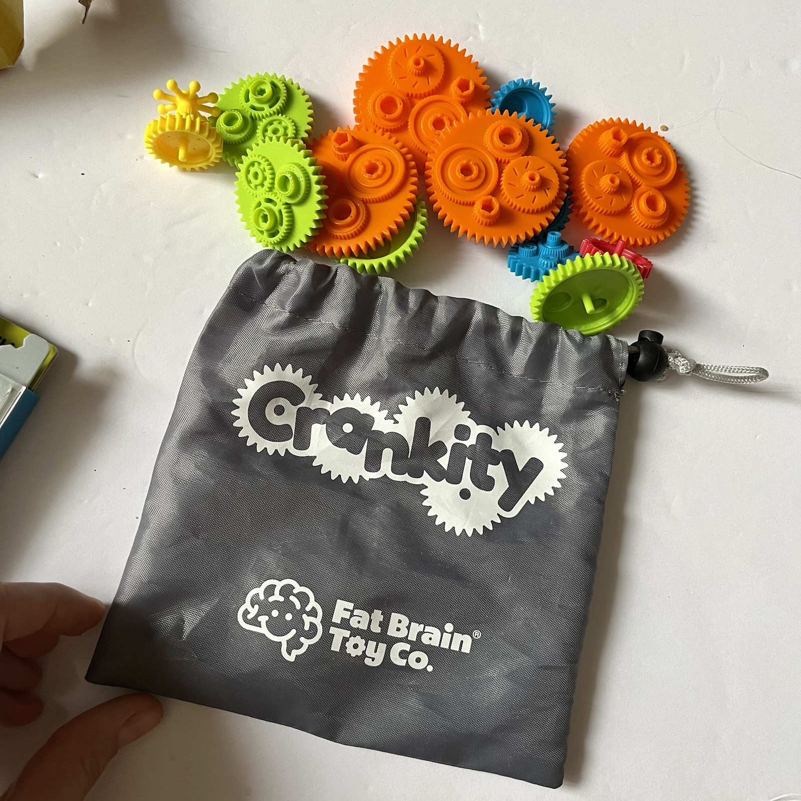 Fat Brain Toys Crankity Brain Teaser Gear Puzzle Sealed 40 Puzzles Challenges