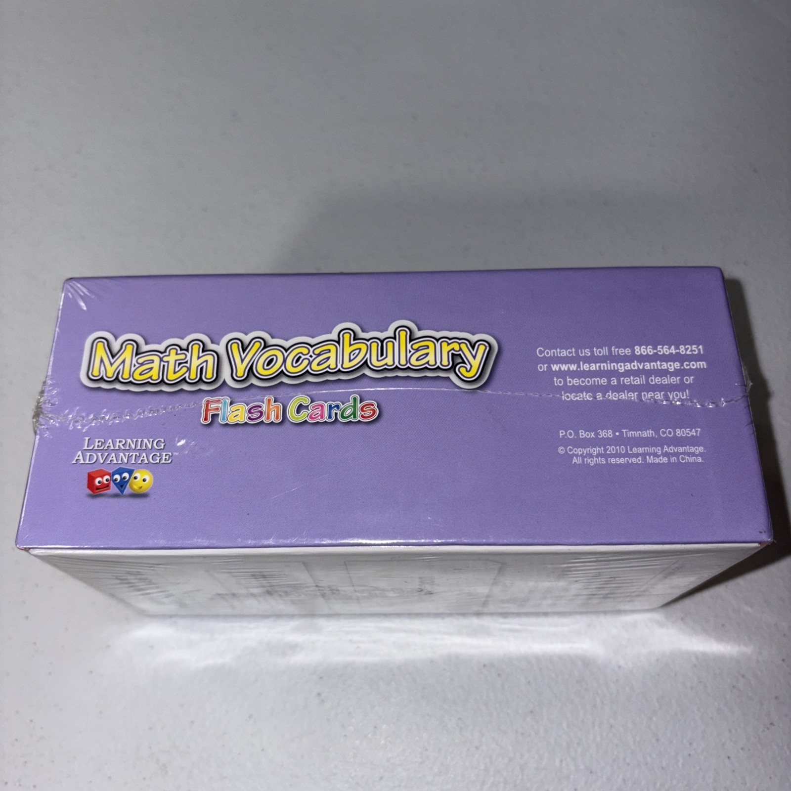 8612 Math Vocabulary Flash Cards Learning Advantage Grades 2-7 New Sealed US5
