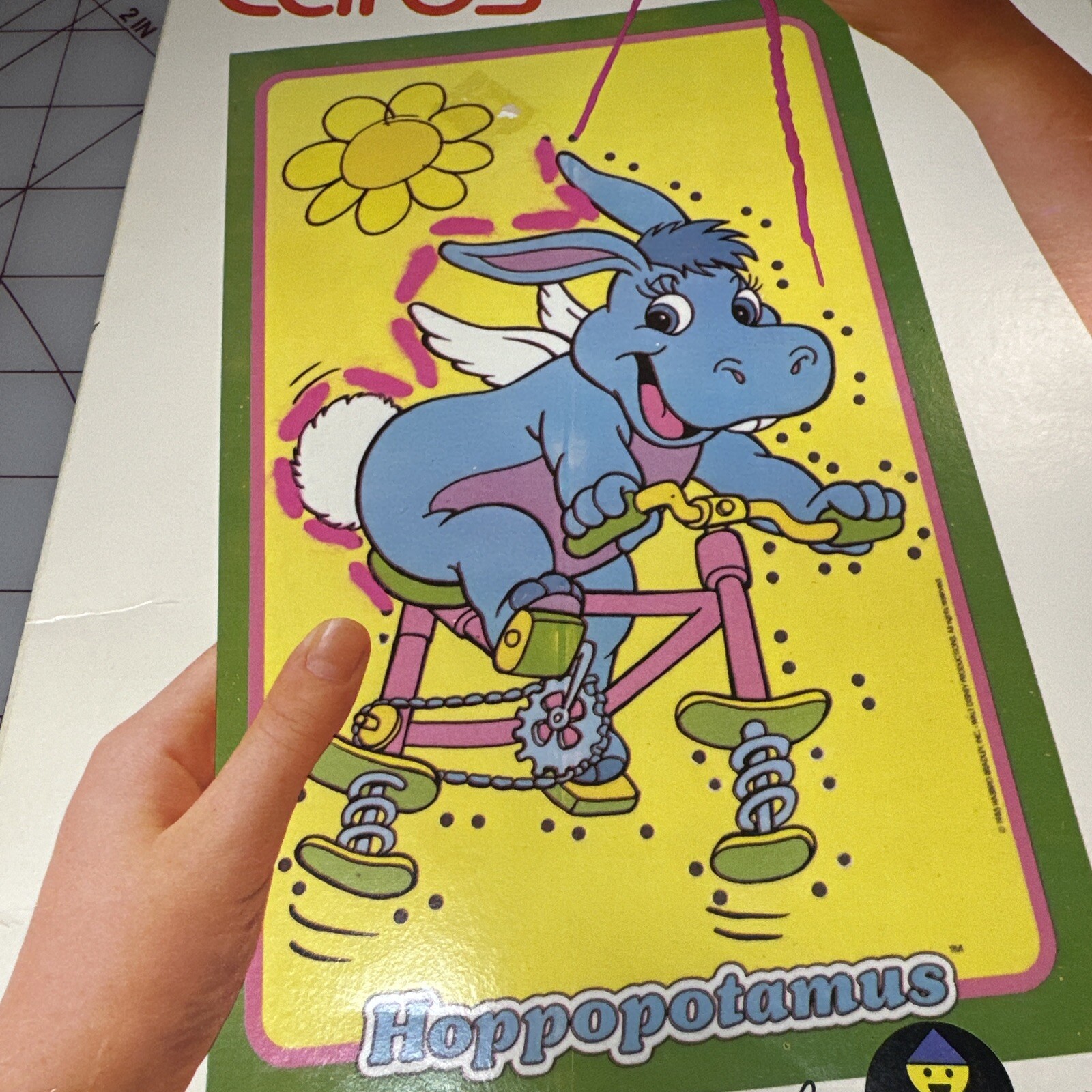 Wuzzles Sewing Cards by Colorforms 1985 Hasbro Bradley Cartoon Printed In USA @